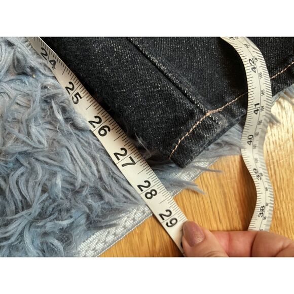 H&M High Rise Dark Navy Denim Barrel Leg Jeans Size 6 - Picture 5 of 7